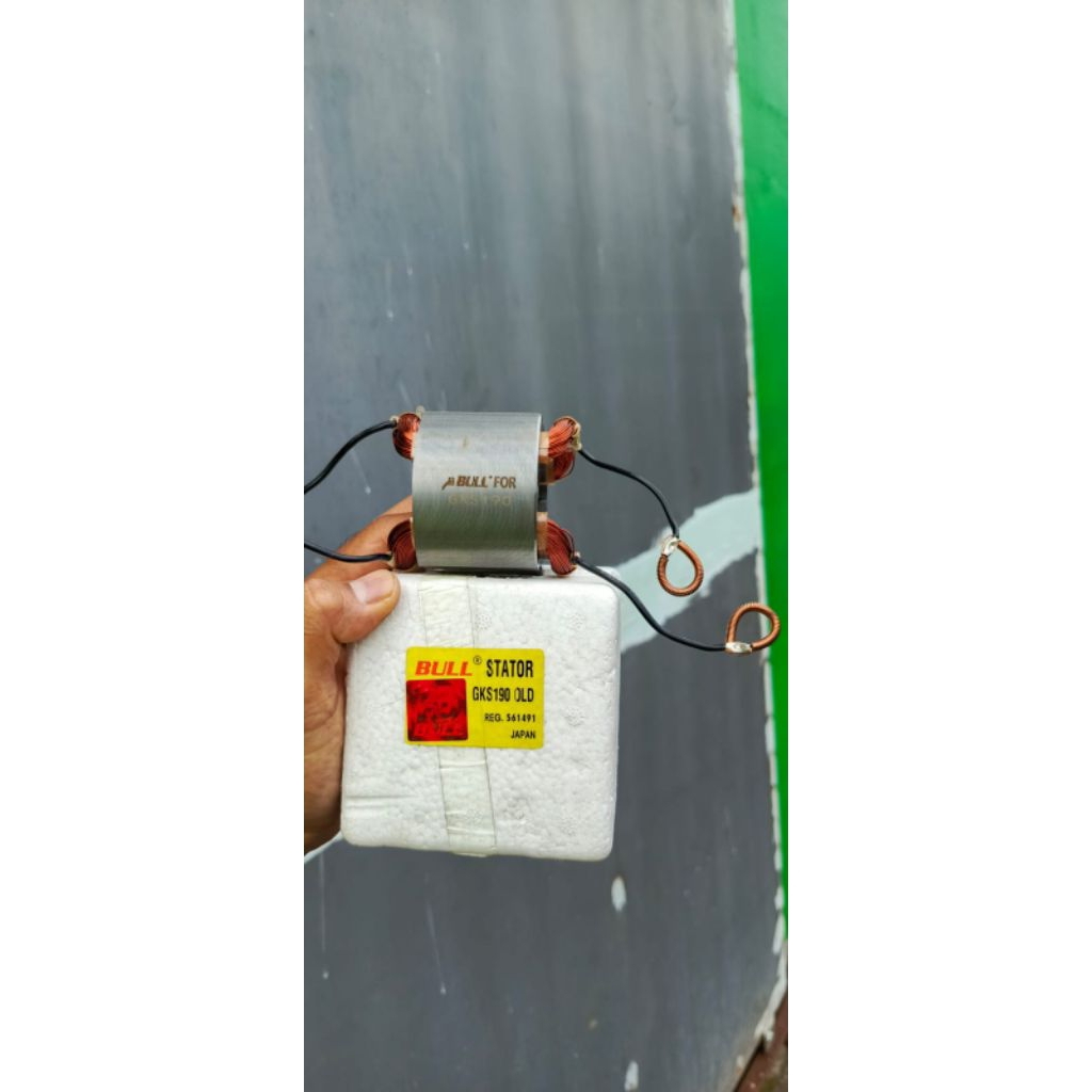 Stator spull bull gks 190 old for mesin serkel bosch
