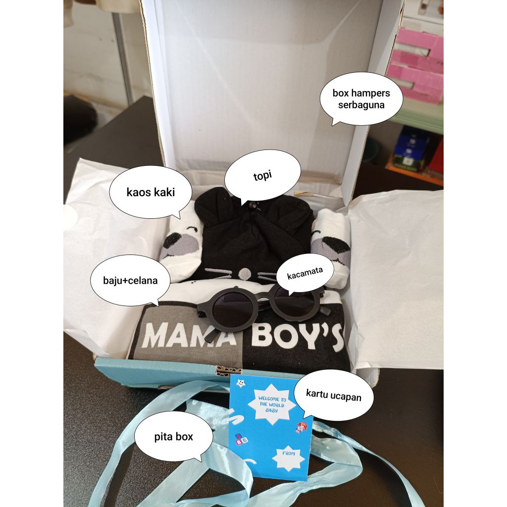 hampers box baby kado hadiah bayi lahiran alat makan MPASI ulang tahun perlengkapan new born