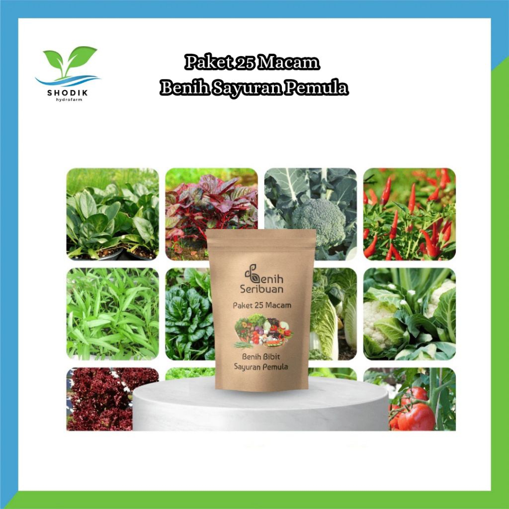 Paket 25 Macam Benih Sayuran Pemula