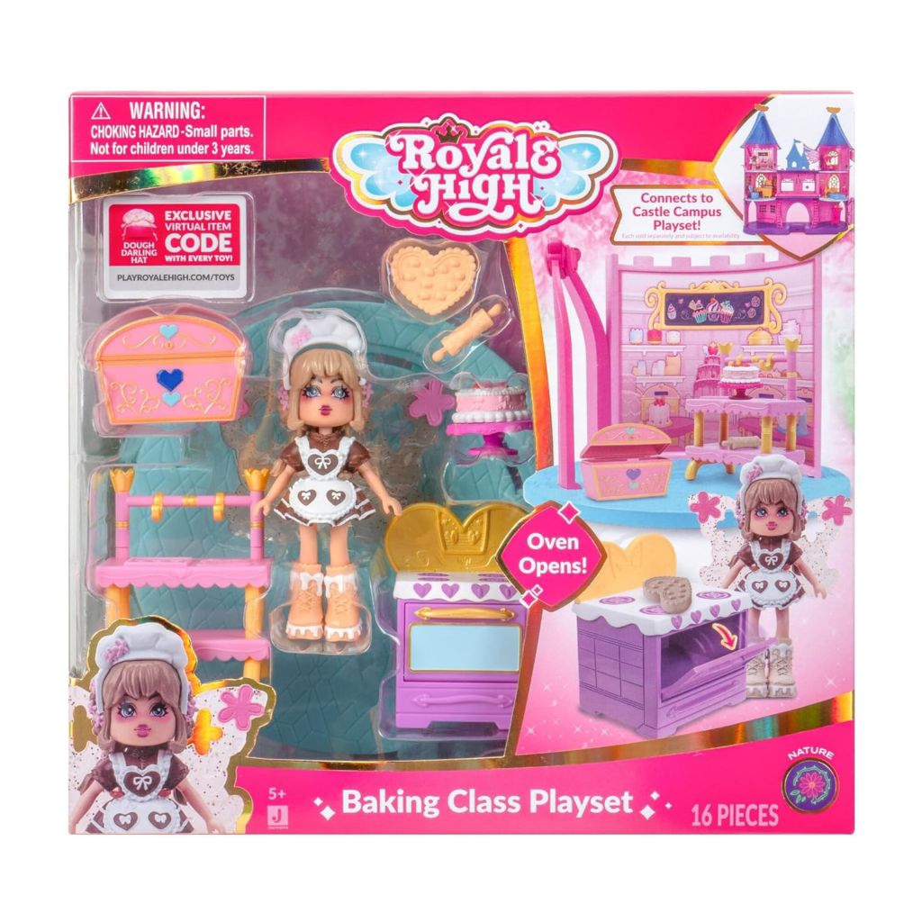 Royale high baking class playset 1 figure 6 accessories fit castle interior original
