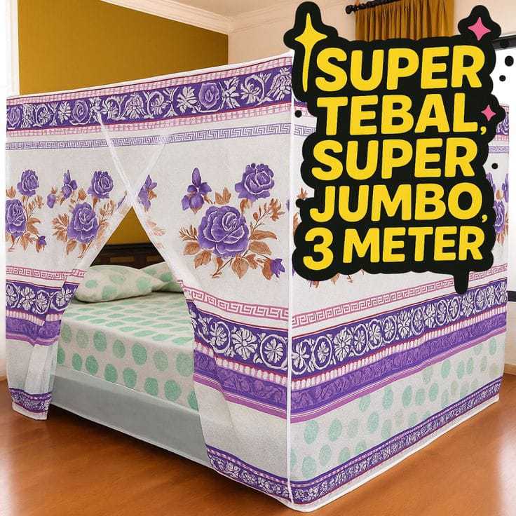 Kelambu Dewasa / Kelambu Tidur / Kelambu Nyamuk / Ukuran 180x200x160 Cm 200x200x160 Cm