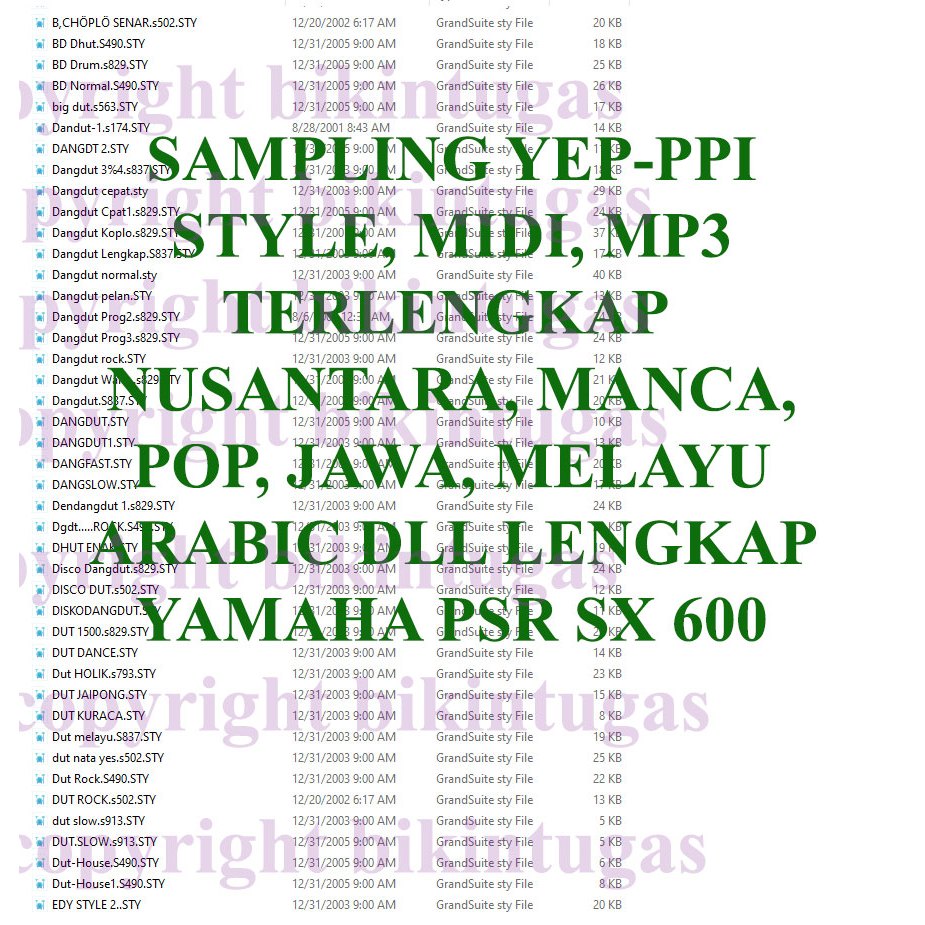 Yamaha PSR SX 600 Style Free Flasdisk Terbaru Lengkap Sampling Komplit Dangdut, Jaranan, DJ,  Murah