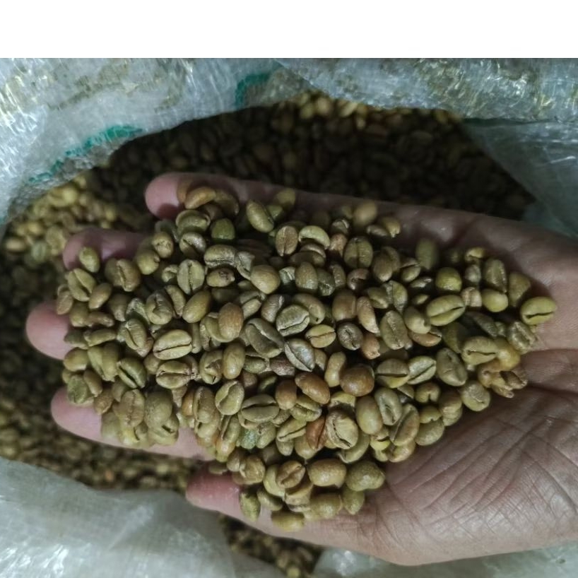 Green bean/Biji Kopi Liberika Natural 1kg Cibunar Linggajati Kuningan Jawa Barat gunung Ciremai