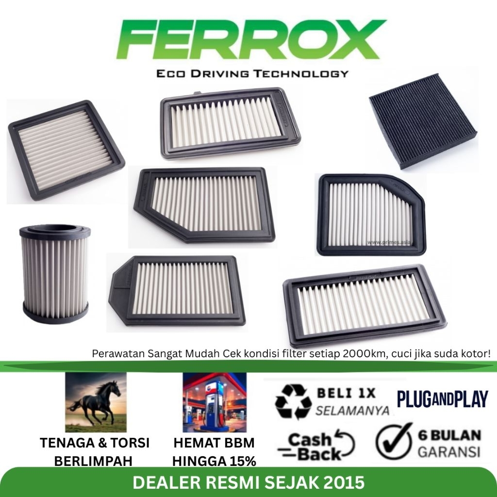 FERROX Filter Udara & Filter AC Honda CRV Gen1 Gen2 Gen3 Gen4 Gen5