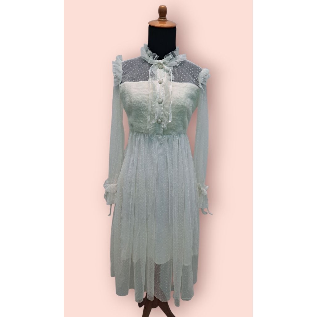 White Kawaii Lolita Ala Noni Dress Brand From Axes Femme