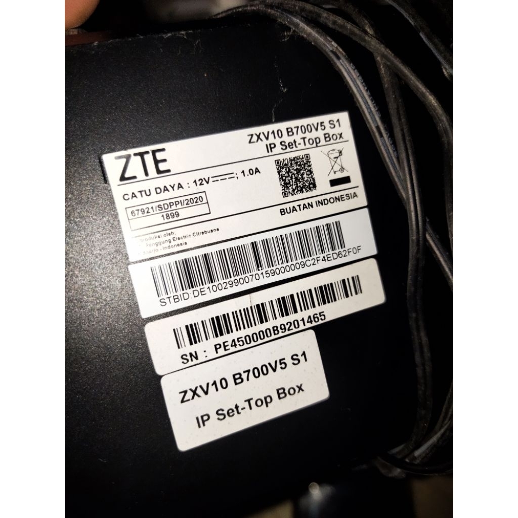 ZTE Set Top Box TV- zxv10 b700 ZTE Set Top Box TV ori normal