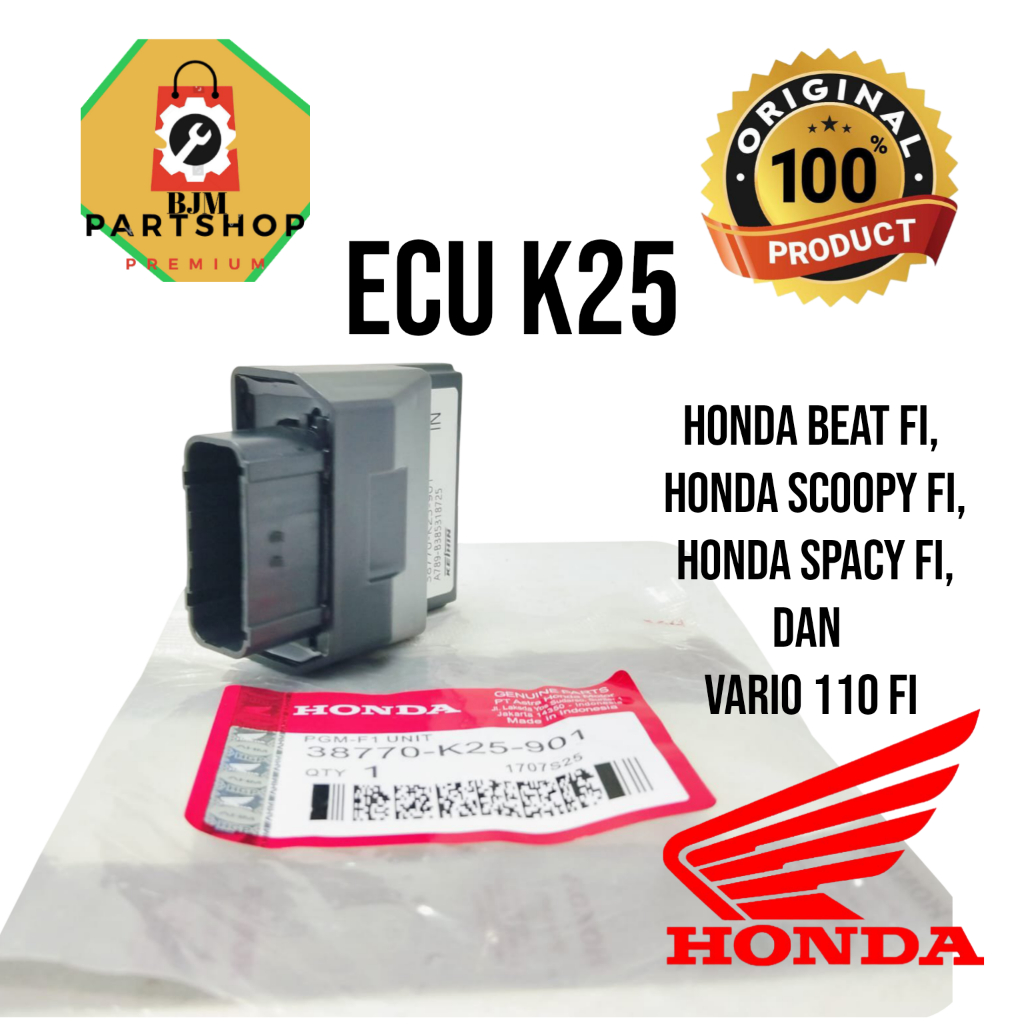 ECU ORIGINAL HONDA_K25-BEAT FI, SPACY FI, SCOOPY F1, VARIO 110 FI_100%ORI HONDA