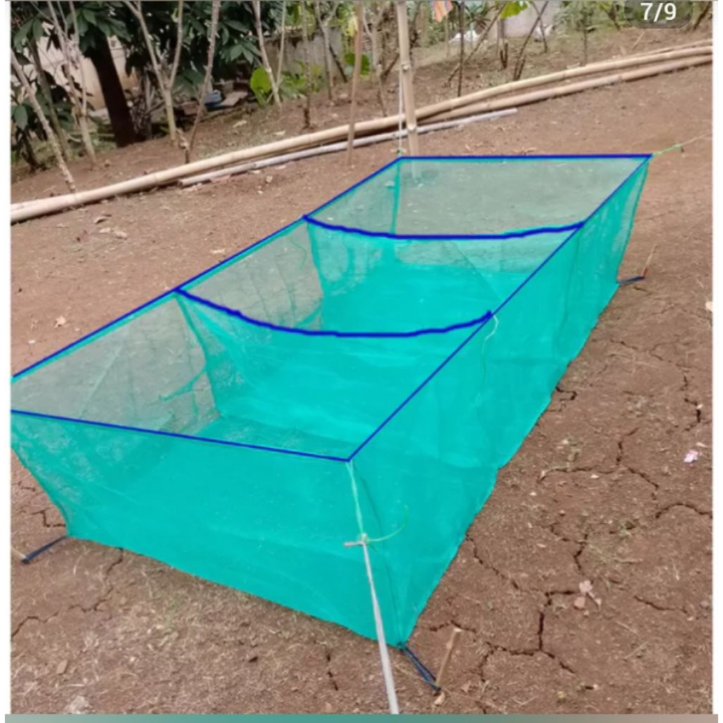 jaring keramba Hapa ikan sekat tengah | jaring keramba ikan siap pakai | keramba Hapa ikan kasa hija