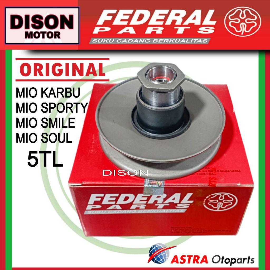 Pully pulley federal Mio karbu Mio sporty Mio smile Mio soul 5TL original puli federal