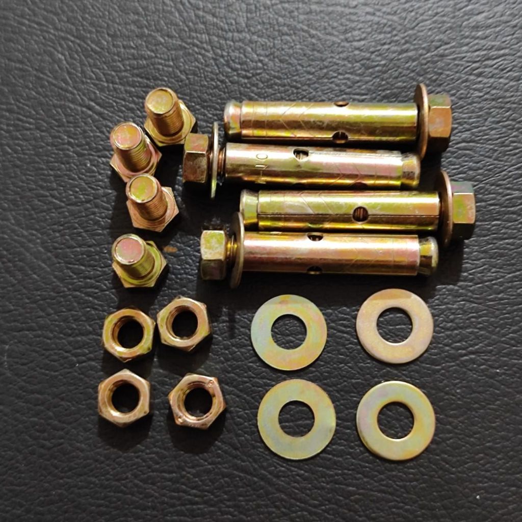 Baut dinabolt set ac breket pasang tembok dinding