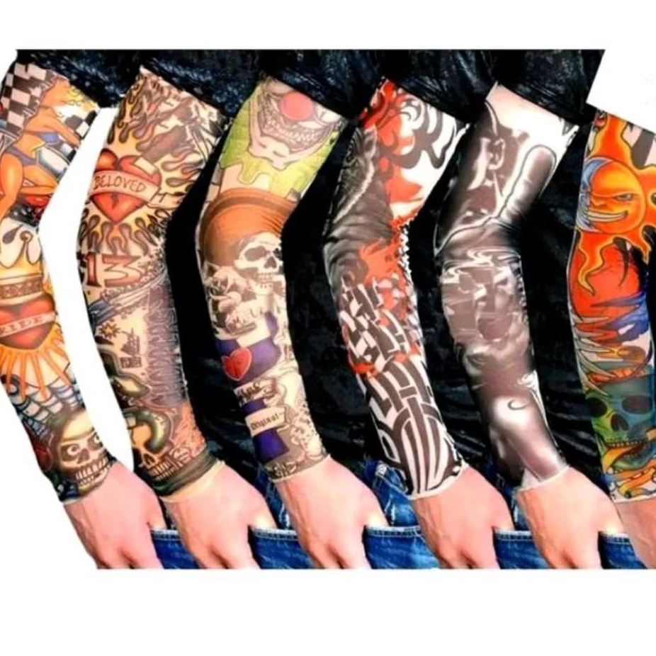 Sarung Lengan Tangan Tatto - Manset Motif Tatto - Gloves Temporary