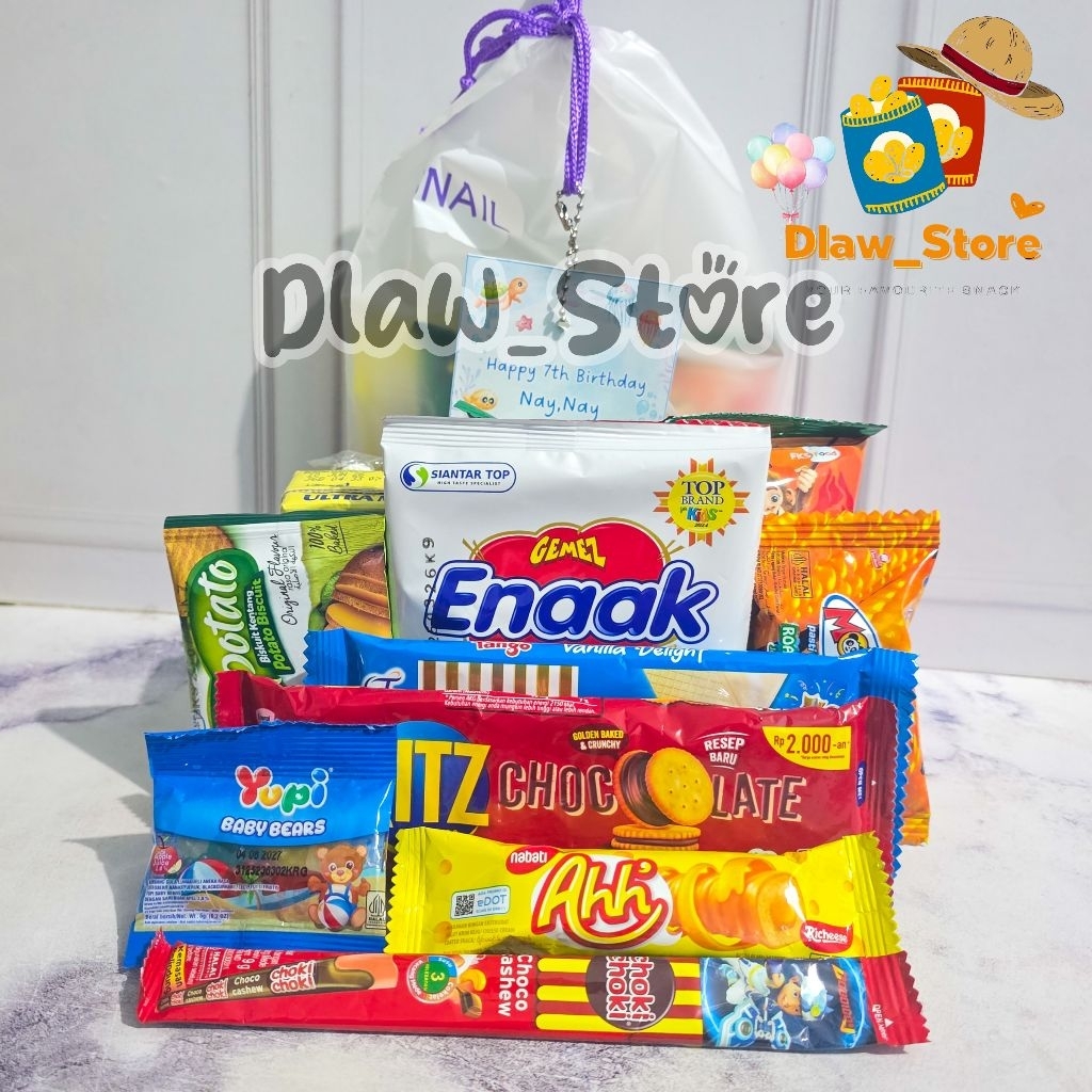 Snack Ulang Tahun Anak Bingkisan Birthday Kemasan Premium