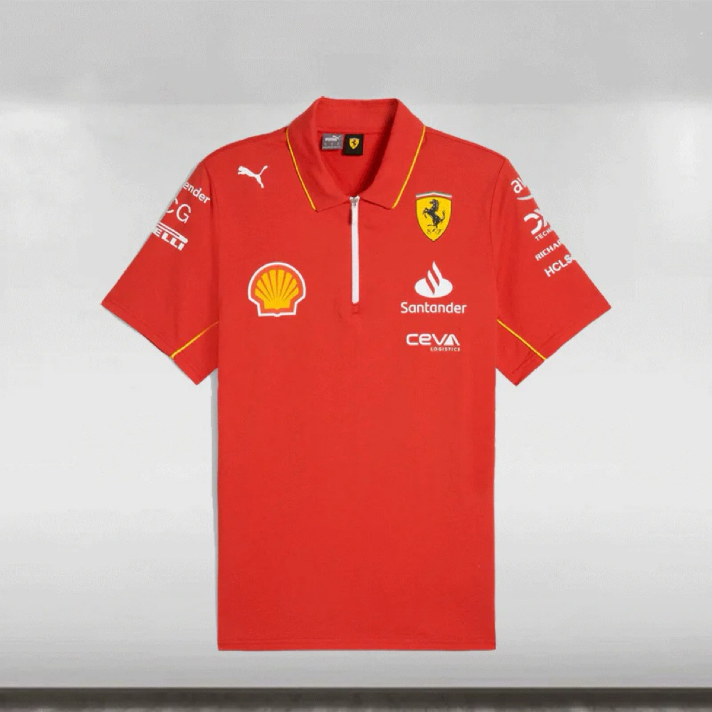 2024 Scuderia Ferrari F1 Team - Kaos Polo Puma Ferrari Original Size S Brand New Baru