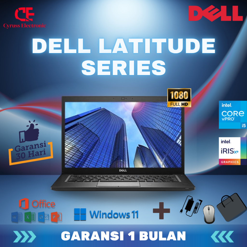 Laptop Dell Latitude Core i5 / i7 Ram 8GB - 32GB | Second & Bergaransi | 5490 / 5420 / 5320 / 5511 /