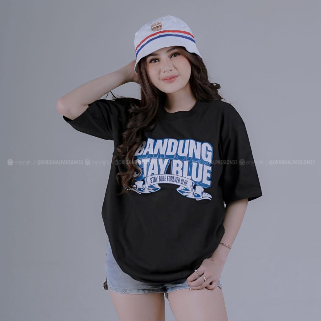 Baju Kaos Persib BANDUNG STAY BLUE Casual Distro Pria Wanita Dewasa