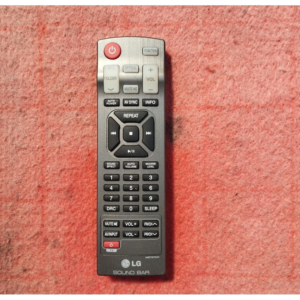 Remote Control SOUND BAR LG AKB73576431 Original