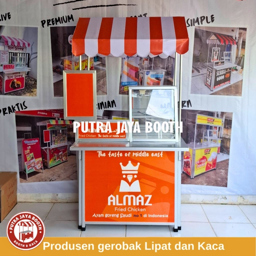 Booth Portable Ayam Goreng Etalase