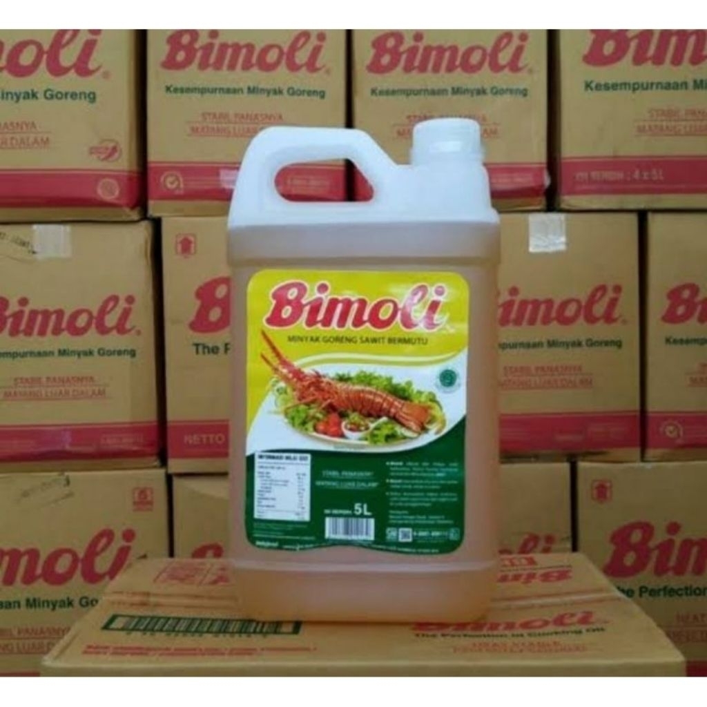 Minyak Goreng BIMOLI 1 JERIGEN 5 LITER / Minyak Goreng Bimoli 1 KARDUS ISI 4 pcs