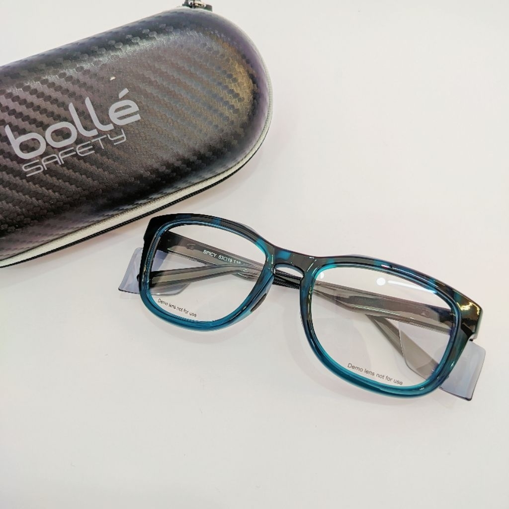 FRAME KACAMATA SAFETY ORIGINAL BOLLE SPICY KODE : EN166 F SAFETY PRESCRIPTION GLASSES - KACAMATA SAF
