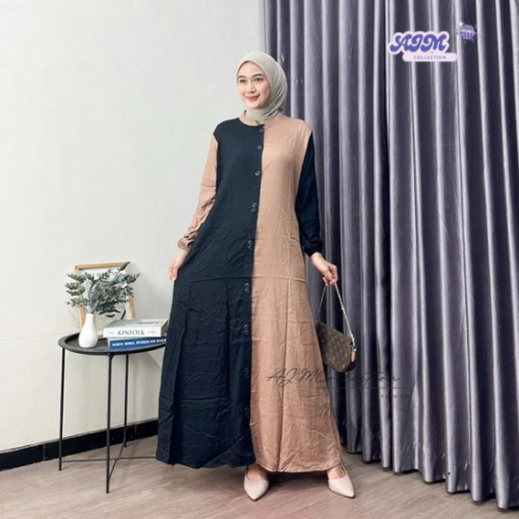 Gamis Rayon Twill Premium Ori Tebal Gamis Twill Ori Pekalongan Terbaru Gamis Katun Rayon Premium Gam
