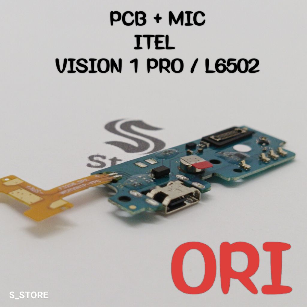 CONNECTOR CHARGER ITEL VISION 1 PRO / L6502 ORI FULL IC PAPAN KONEKTOR CAS PCB ITEL VISION 1PRO