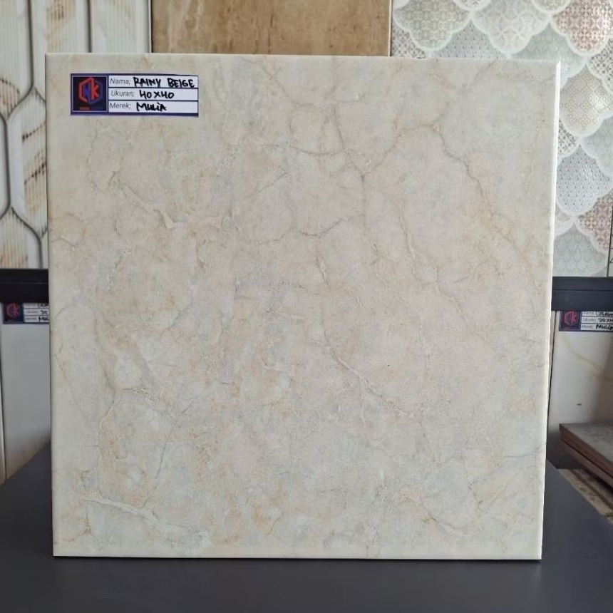 Keramik Lantai 40x40 Rainy Beige