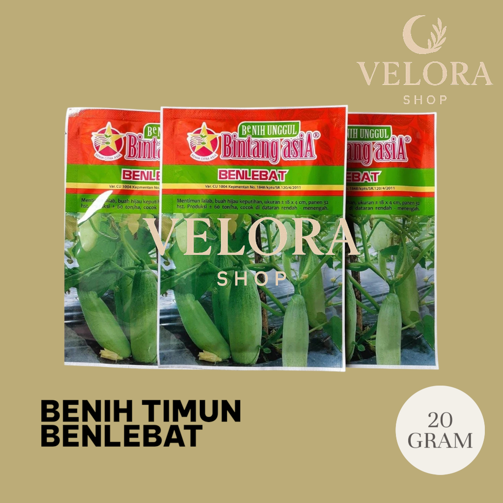 Benih Timun Mentimun BENLEBAT Isi 20 gram Benih Bintang Asia