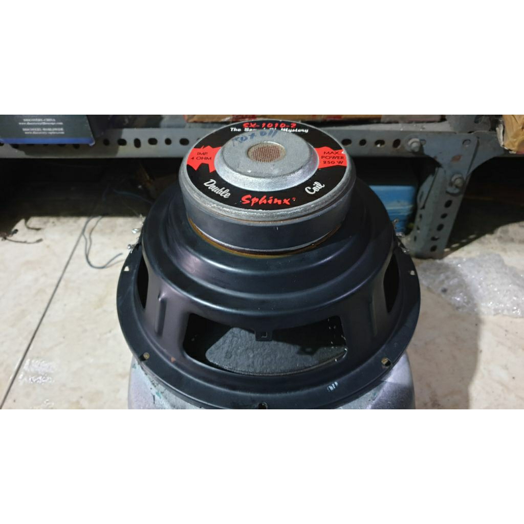 subwoofer mobil 10inch double voice coil sphinx