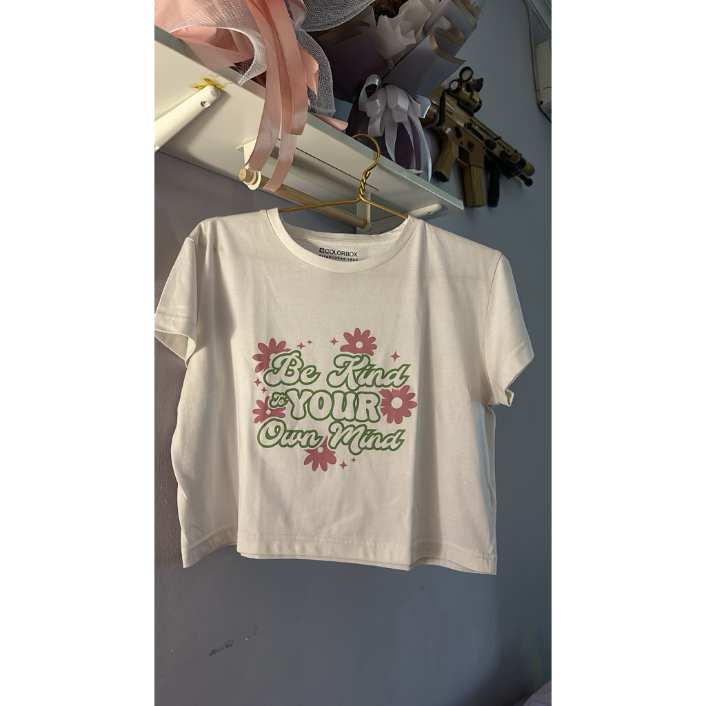 preloved kaos crop color box