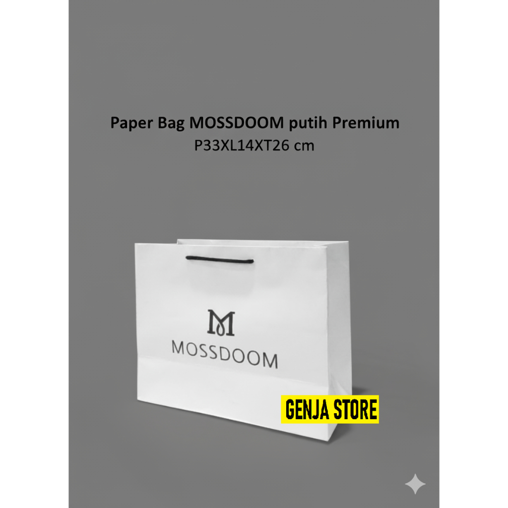 Paper bag putih Mossdoom Premium tas kado dan hadiah