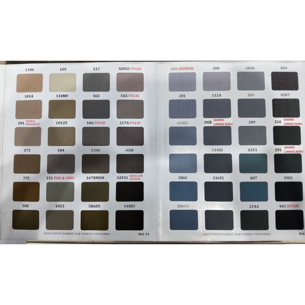 Kain UNIONE AMERICAN DRIL. Bahan seragam dan Kantor. TIDAK JUAL BUKU KATALOG