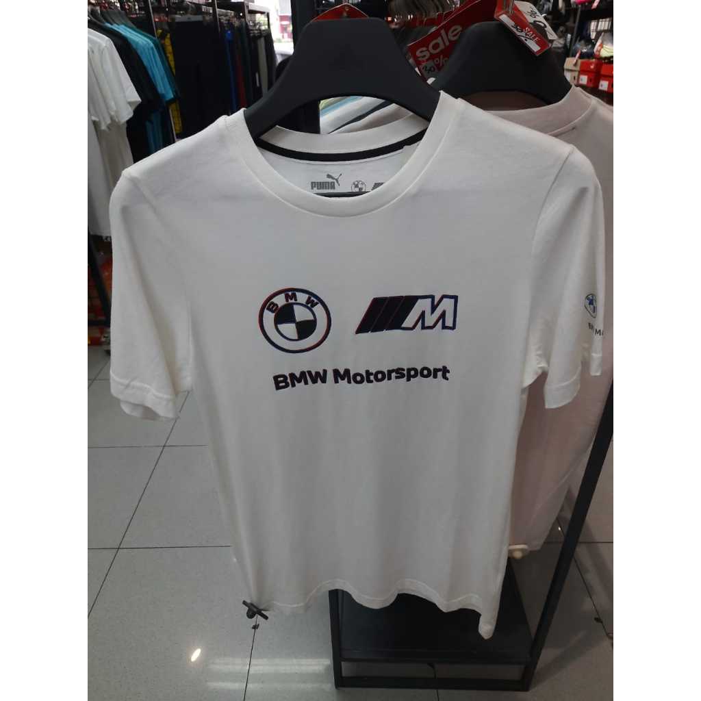 BARANG BARU EX DISPLAY Puma Bmw Mms T-Shirt Mens White Racing Size Medium New Casual Tops 53339802 5