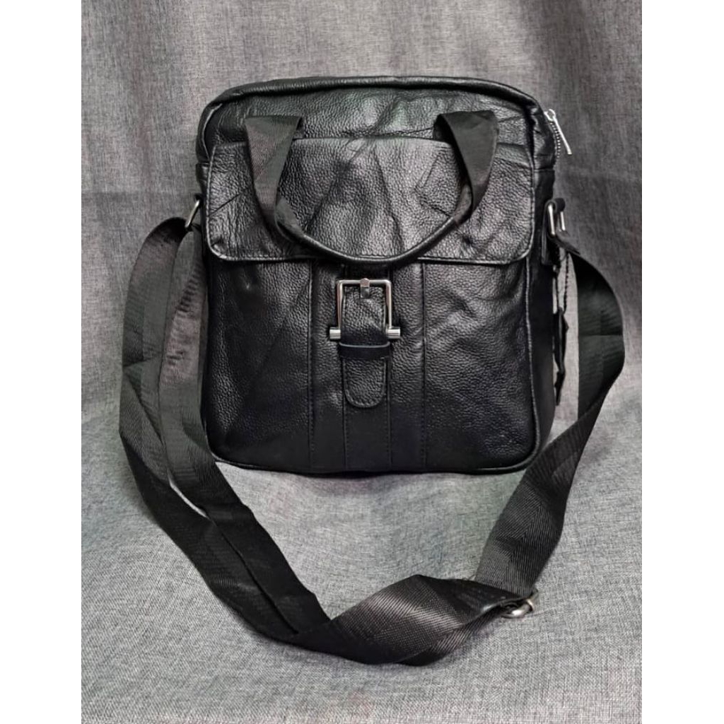 Slingbag hitam kulit Ssamzie Ssiot