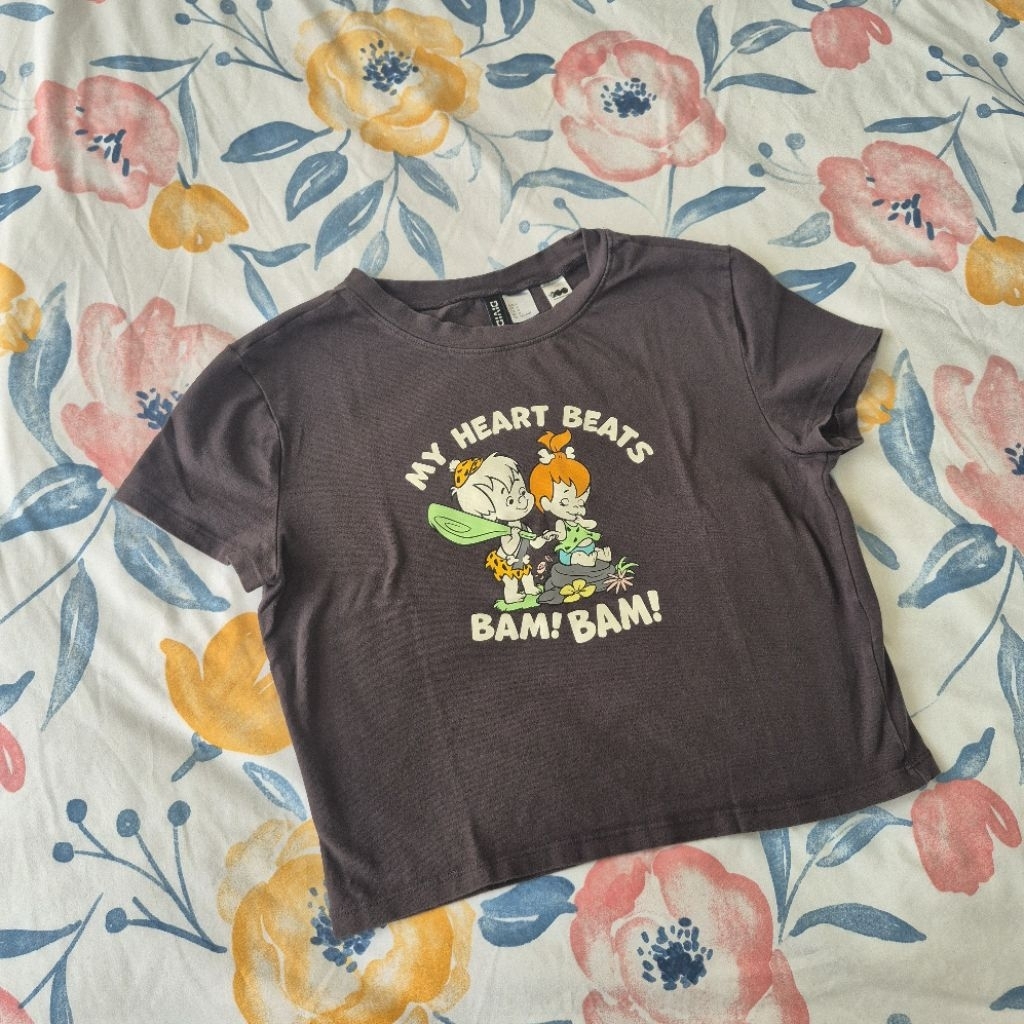 Kaos H&M Divided The Flintstones WB Woman Original Preloved