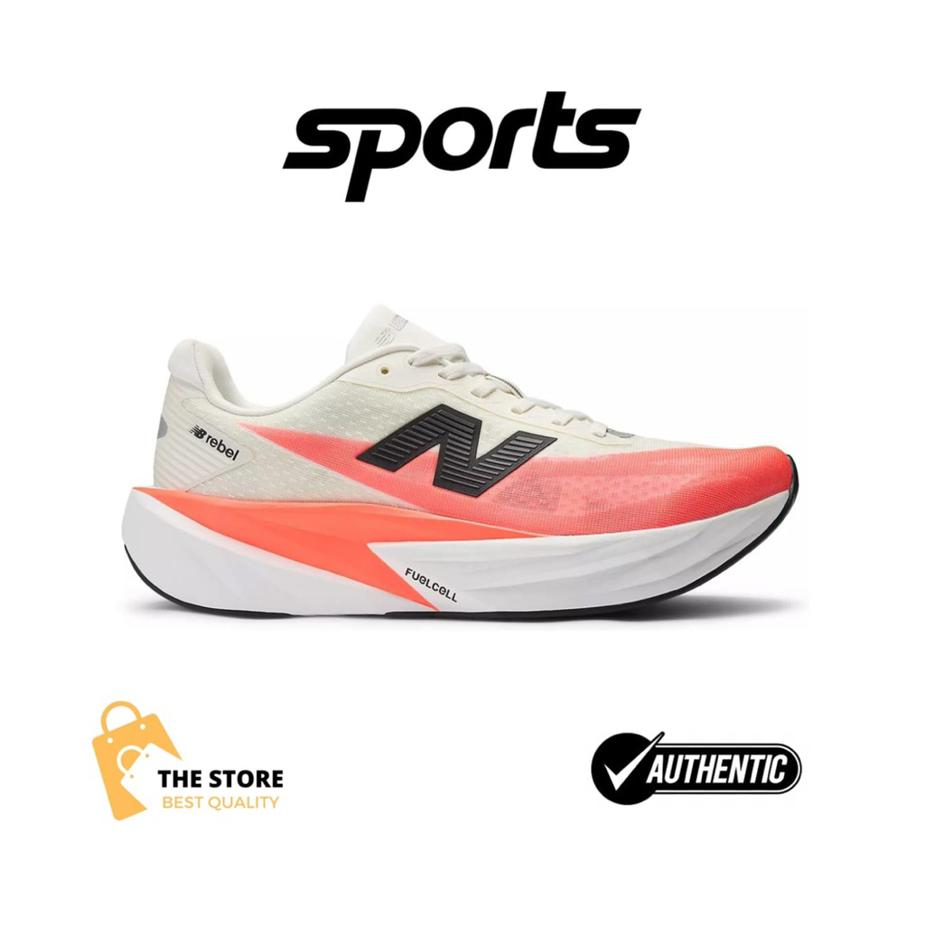Sepatu Running NB Fuelcell Rebel V5 Urgent Red White