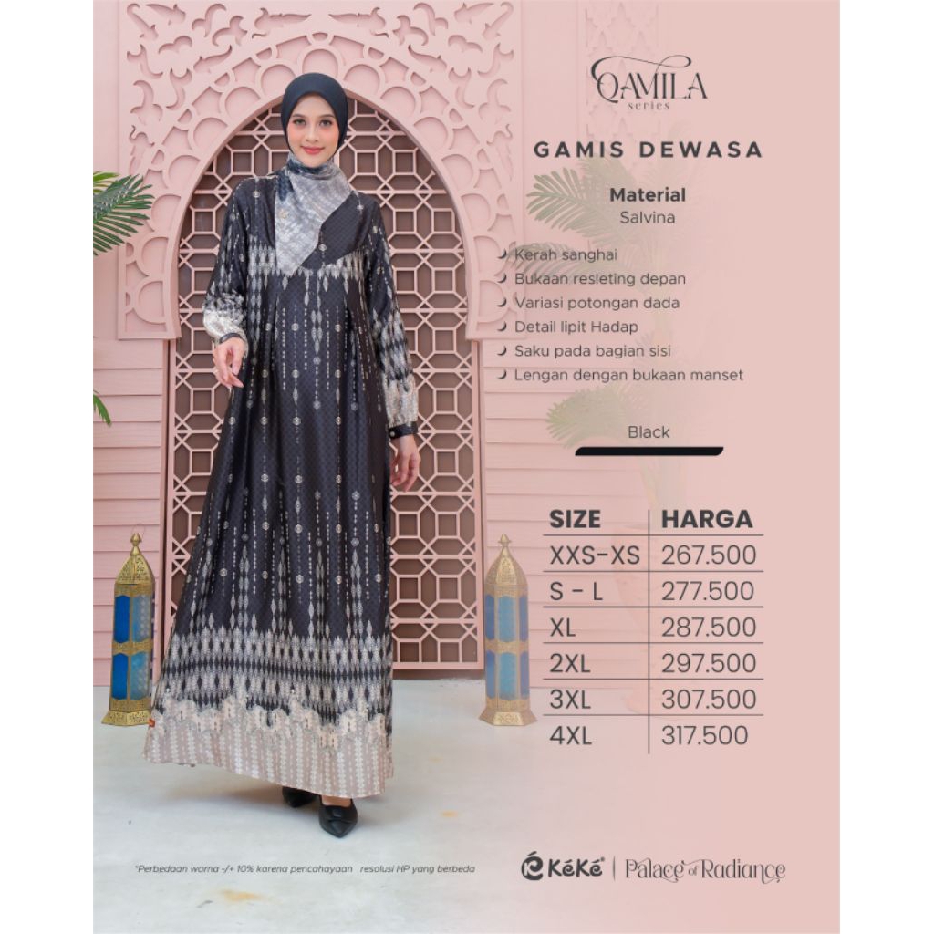 GAMIS DEWASA QAMILA BY KEKE, QAMILA SERIES KEKE GAMIS DEWASA