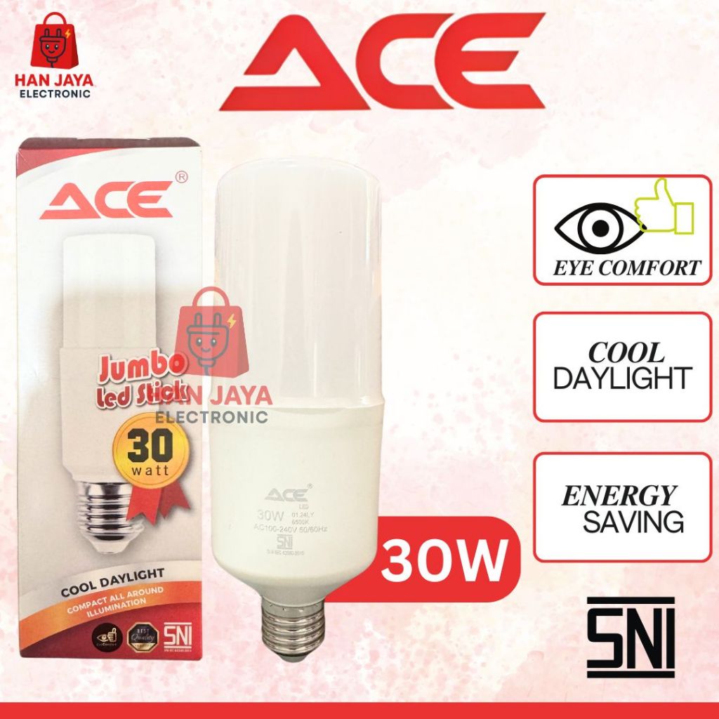 Lampu LED Stick ACE 30 Watt Putih