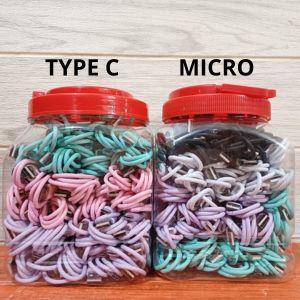 Kabel Data Micro 1 Toples 50 Pcs USB Cable Data Charge Toples Warna - TYPE MICRO / TYPE-C