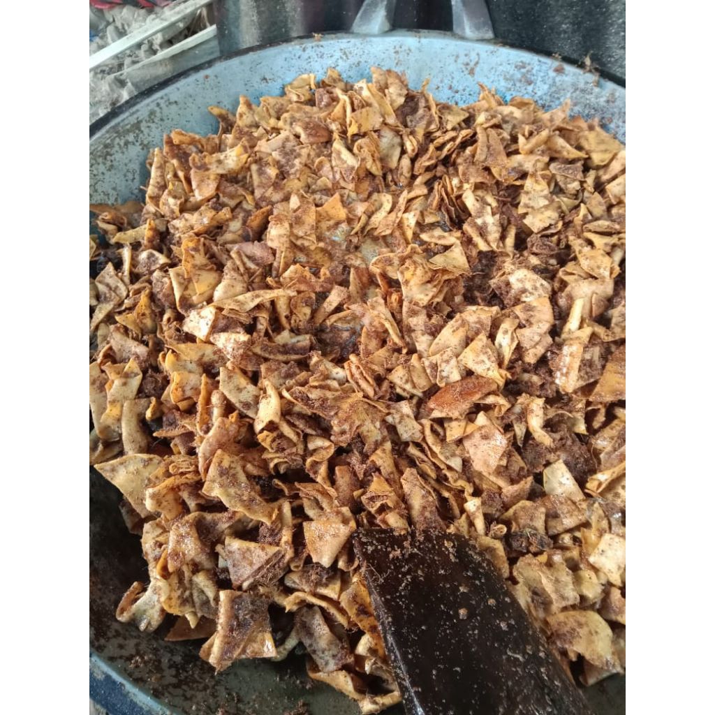 Rendang telur kering Payakumbuh 1kg Renndang telur krispi khas Padang Rendang telur Mama Leni