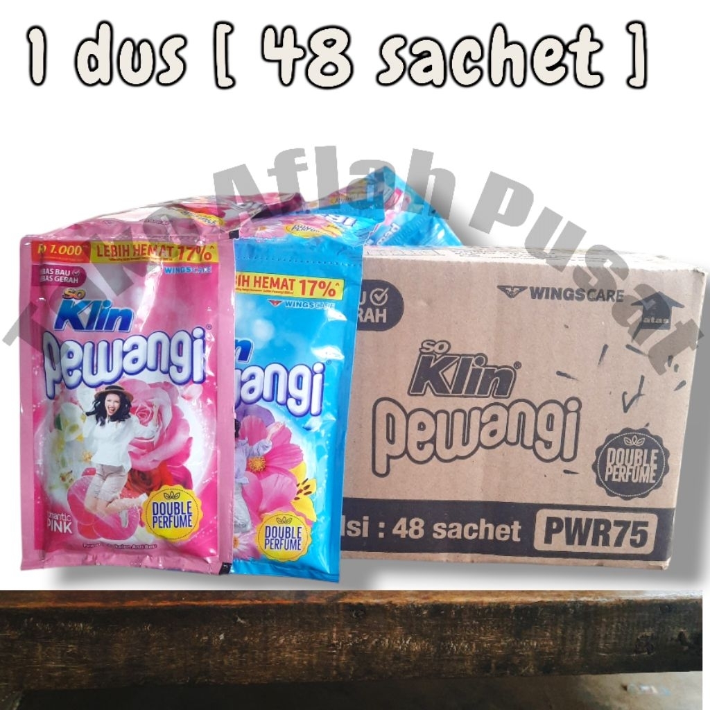 So Klin Pewangi Renceng 60ml - Soklin Pewangi 1000 an - Soklin Softener