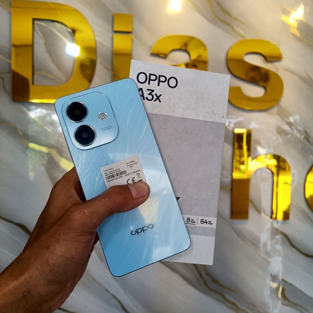 Oppo A3X RAM 4/64GB - Fullset Mulus, Hp Second Murah Bergaransi