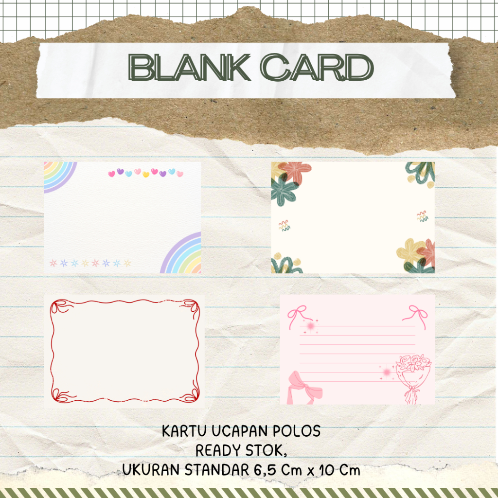 KARTU UCAPAN BLANK CARD