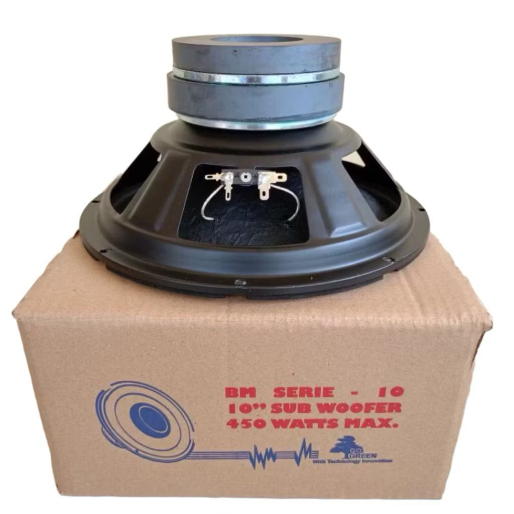 Speaker BM 10 inch Subwoofer 450 Watt Untuk BMB Double Magnet 10 inch MID Bass Vocal Karoeke BM 2 Ma