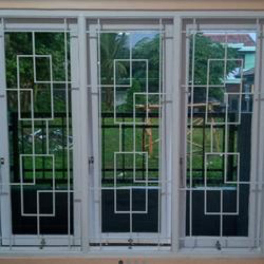 IS teralis jendela motip minimalis pengaman rumah anti maling ukuran 16035 besi kuat tahan lama di