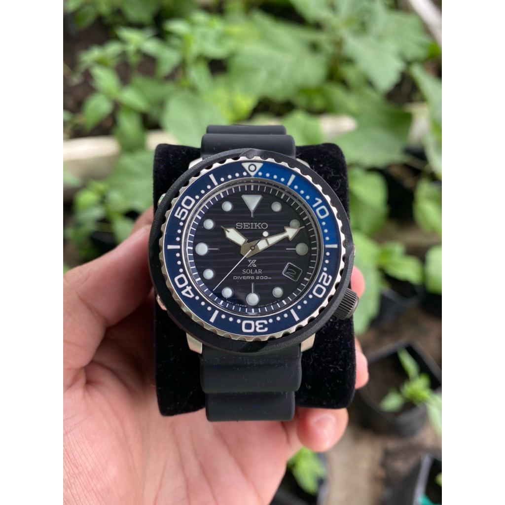 Jam Tangan Pria Seiko Prospex Solar SNE518P1 “Tuna”Special Edition Second Like New
