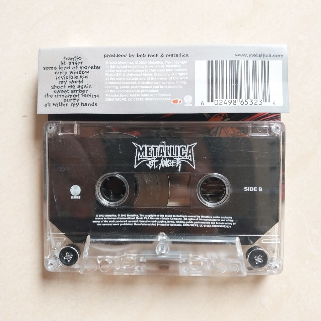 KASET METALLICA ALBUM ST ANGER