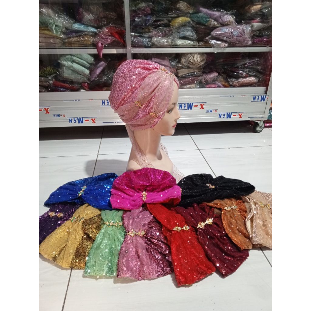 Turban pesta tile mewah