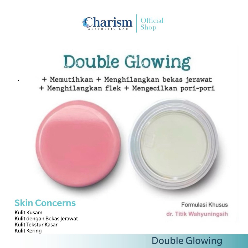 DOUBLE GLOWING NIGHT CREAM | GLOWING FORTE NIGHT CREAM (POT CREAM PINK)