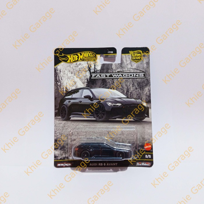 HotWheels Hot Wheels Premium Chase Car Audi RS 6 Avant Hitam Car Culture Fast Wagons Black 2025