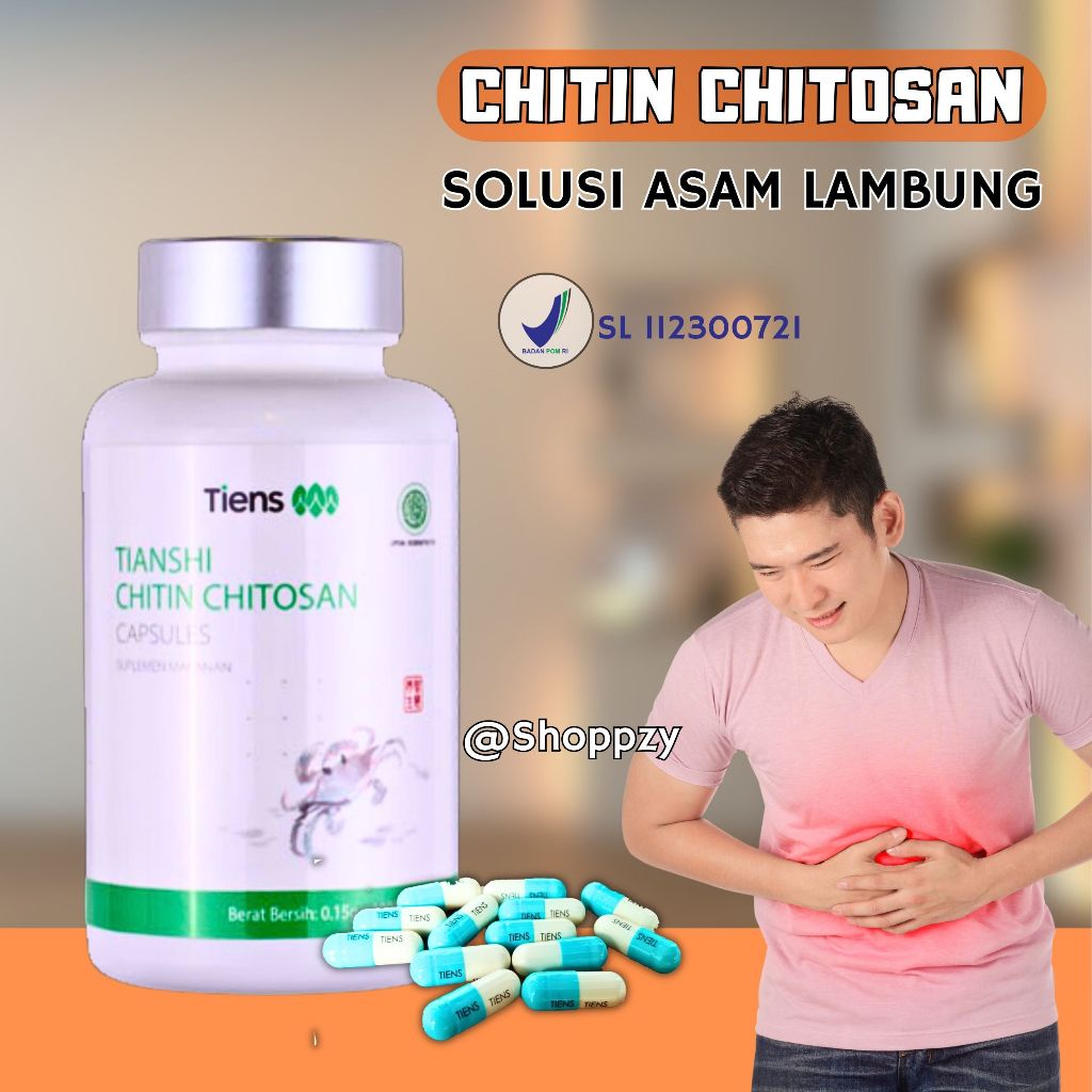 TIENS Chitin Chitosan Obat Asam Lambung Maag dan Gerd Herbal China